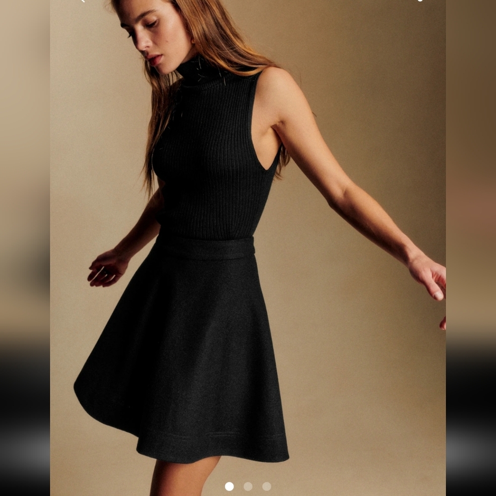 Sezane Armelie Skirt Black - Size 6/38